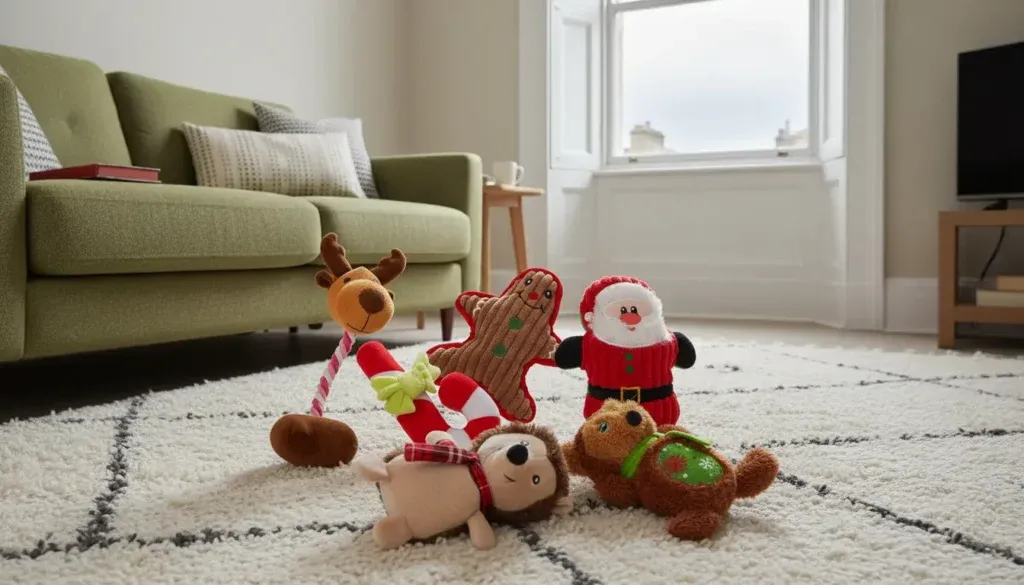 THE TWIDDLERS 6 Christmas Squeaky Plush Toys