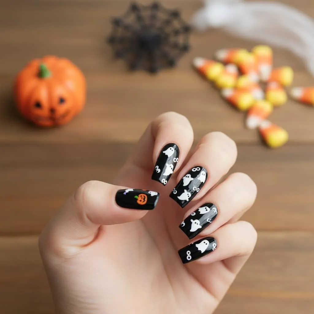 jmeowio Halloween Nail Stickers