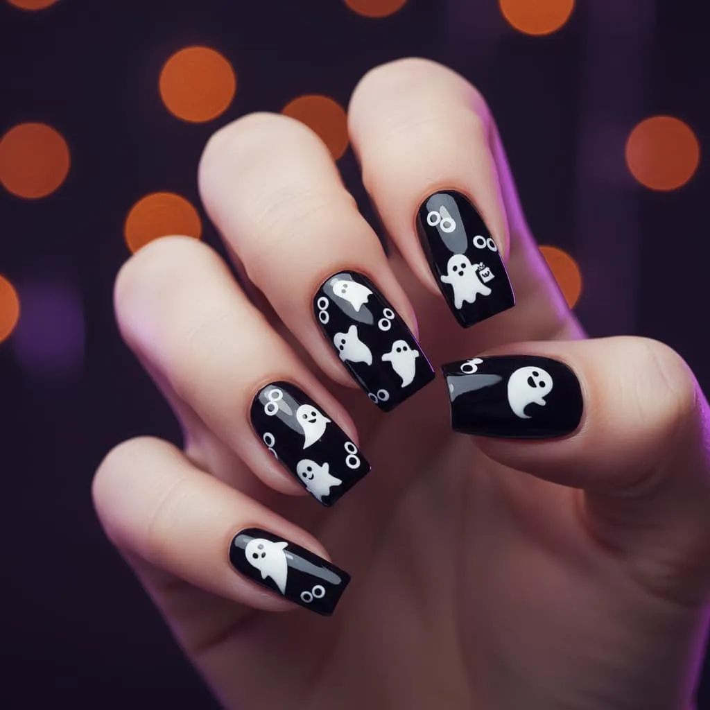 Applying nail stickers