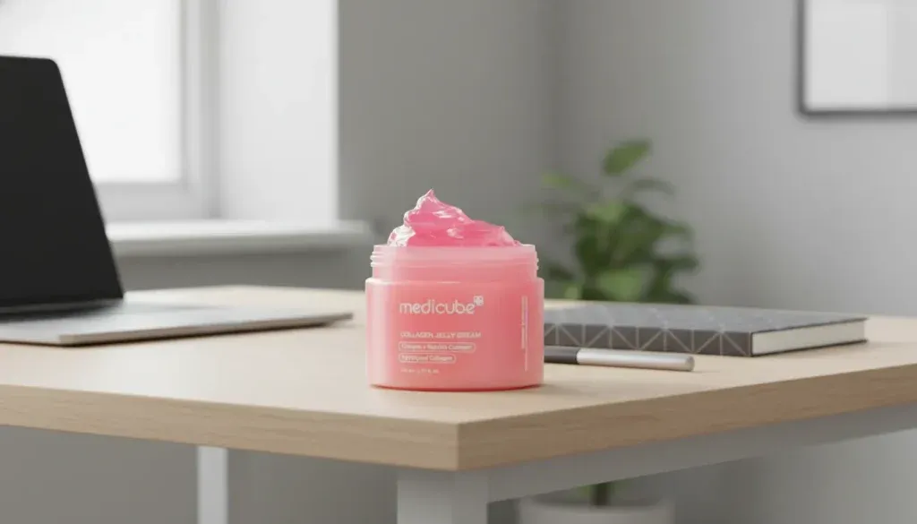 Medicube Collagen Jelly Cream Application