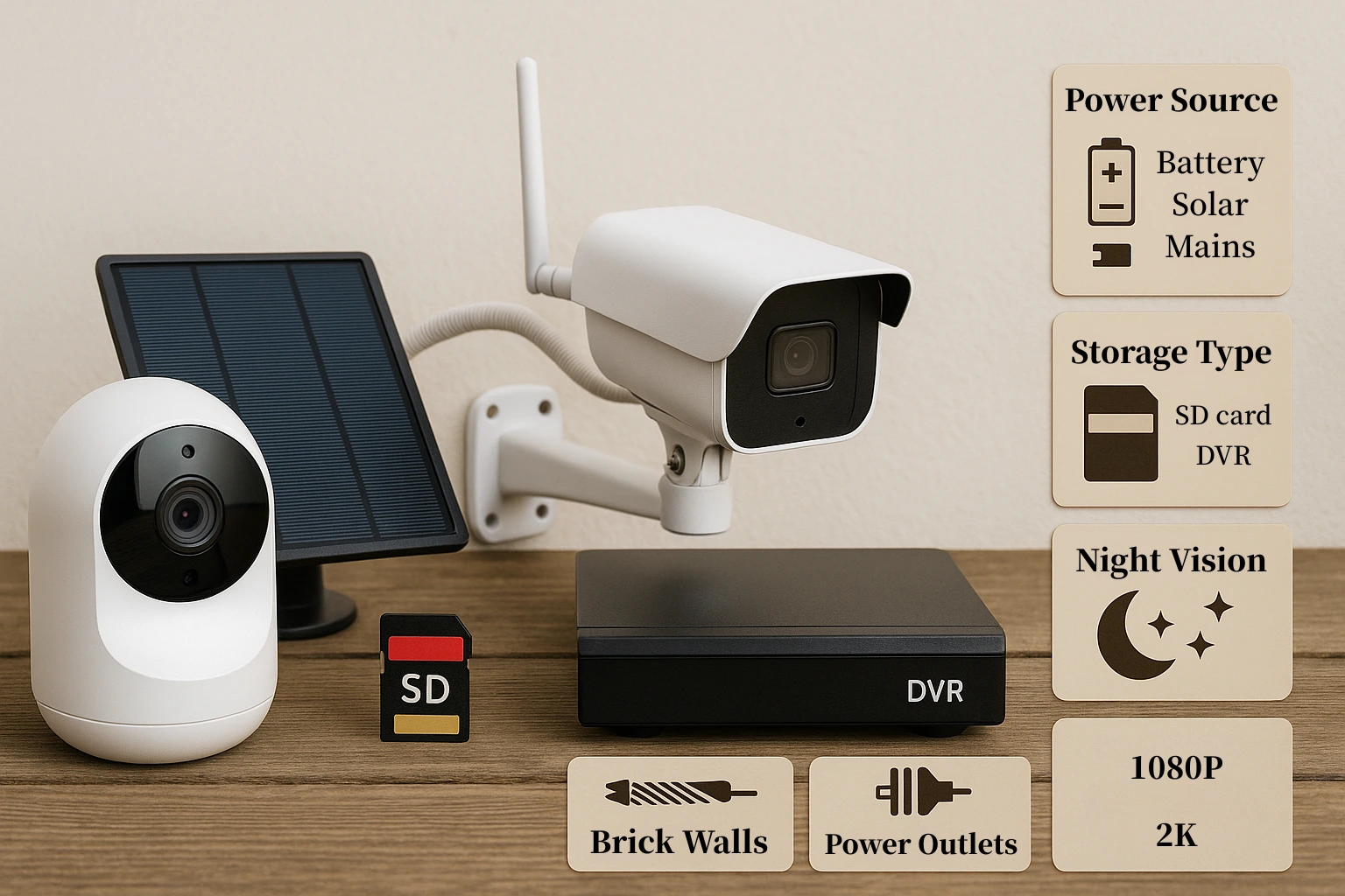 No wifi security camera